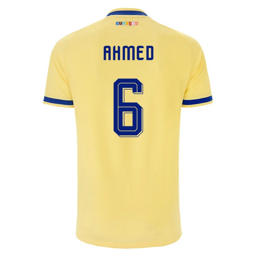 Danxen Kvinnor Curaçao Isaiah Ahmed #6 Gul Marin Rosa Bortatröja Matchtröjor 26-28 Tröjor T-Tröja