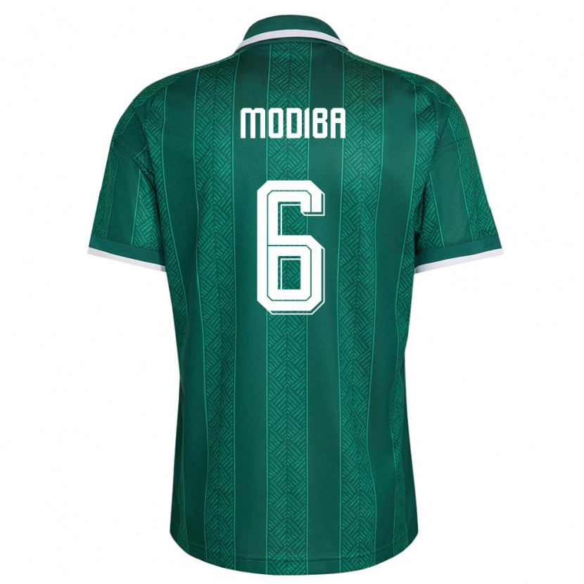 Danxen Kvinnor Sydafrika Aubrey Modiba #6 Grön Vit Guld Bortatröja Matchtröjor 26-28 Tröjor T-Tröja