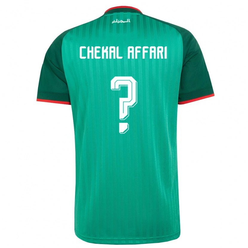 Danxen Kvinnor Algeriet Hadji Chekal Affari #0 Grön Röd Vit Bortatröja Matchtröjor 26-28 Tröjor T-Tröja