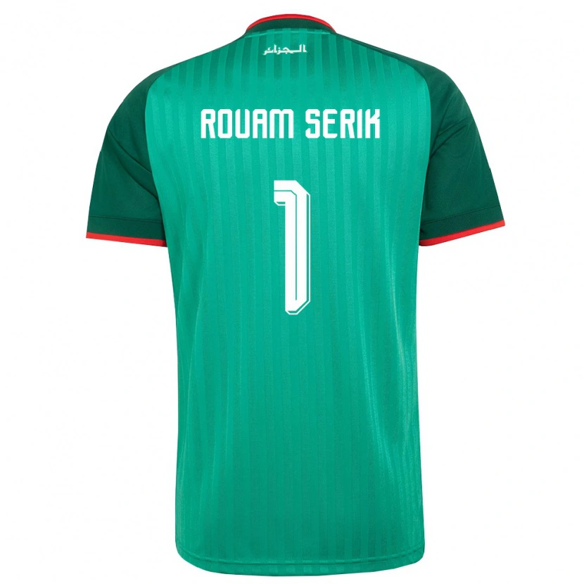 Danxen Kvinnor Algeriet Lahouari Rouam Serik #1 Grön Röd Vit Bortatröja Matchtröjor 26-28 Tröjor T-Tröja