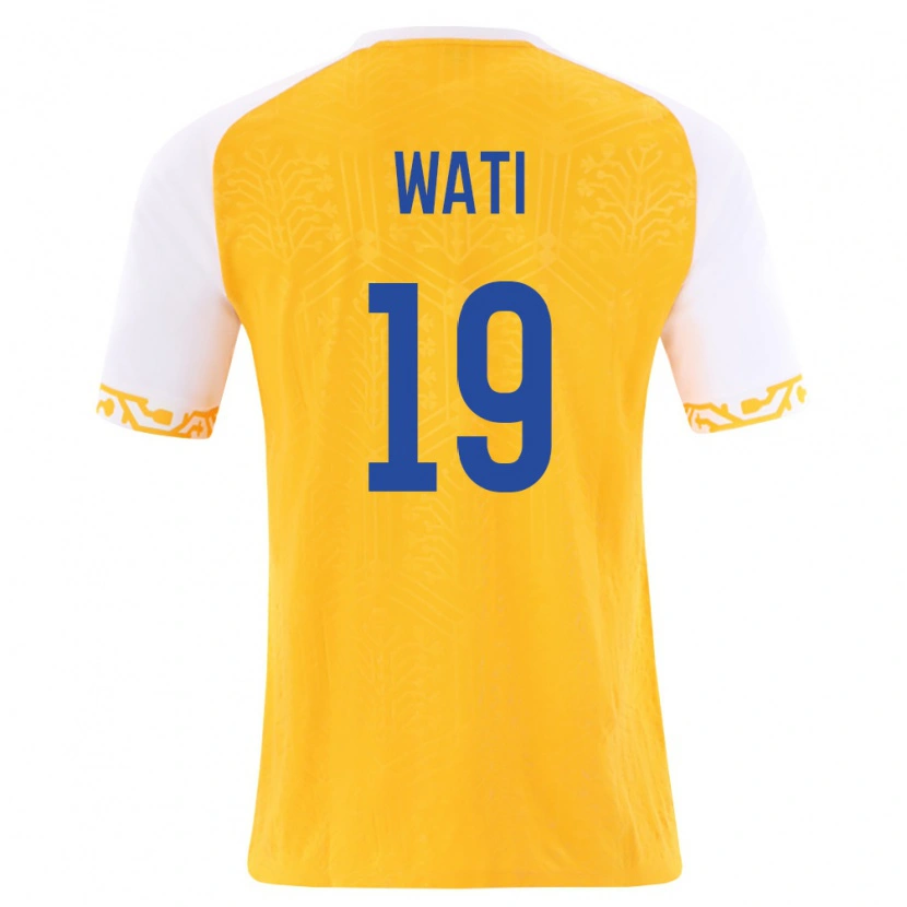 Danxen Kvinnor Moldavien Tamer Wati #19 Gul Vit Bortatröja Matchtröjor 26-28 Tröjor T-Tröja