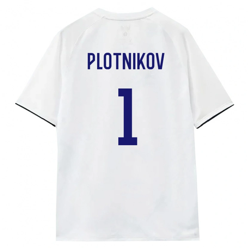 Danxen Kvinnor Ryssland Egor Plotnikov #1 Vit Brun Svart Bortatröja Matchtröjor 26-28 Tröjor T-Tröja