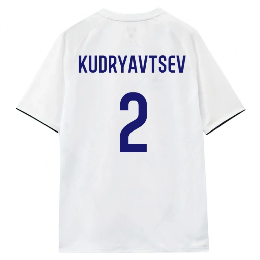 Danxen Kvinnor Ryssland Vladislav Kudryavtsev #2 Vit Brun Svart Bortatröja Matchtröjor 26-28 Tröjor T-Tröja