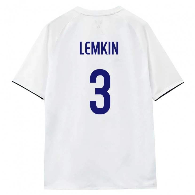 Danxen Kvinnor Ryssland Egor Lemkin #3 Vit Brun Svart Bortatröja Matchtröjor 26-28 Tröjor T-Tröja