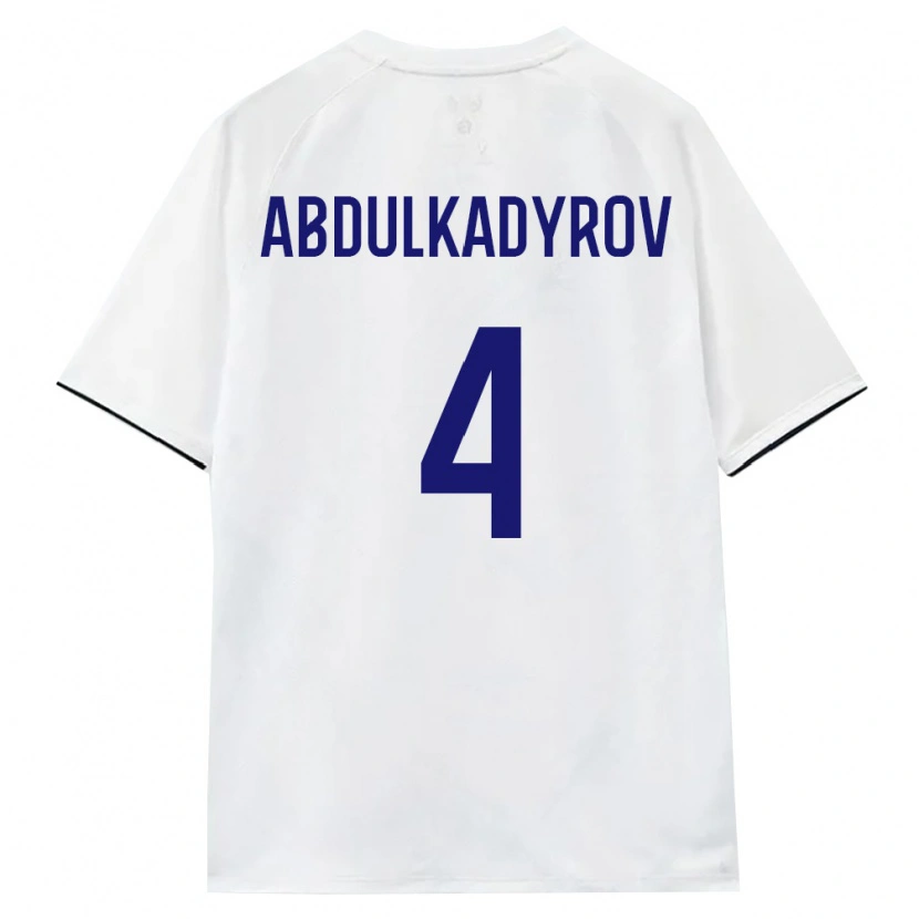 Danxen Kvinnor Ryssland Dzhamalutdin Abdulkadyrov #4 Vit Brun Svart Bortatröja Matchtröjor 26-28 Tröjor T-Tröja