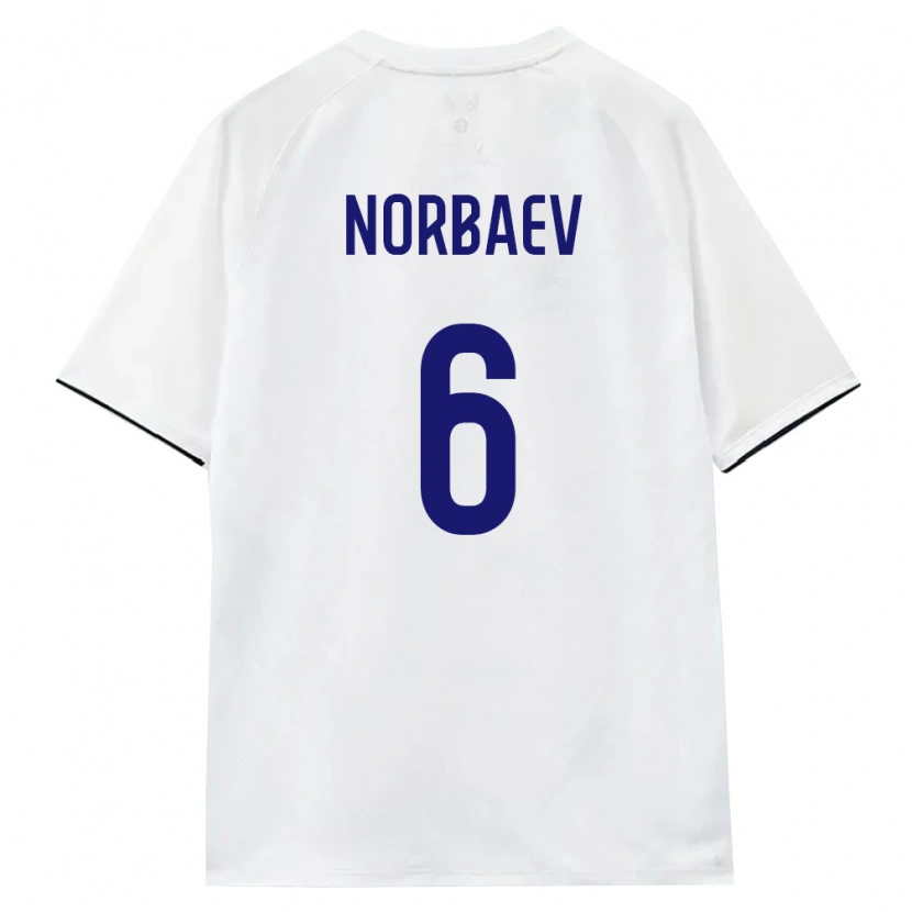 Danxen Kvinnor Ryssland Timur Norbaev #6 Vit Brun Svart Bortatröja Matchtröjor 26-28 Tröjor T-Tröja
