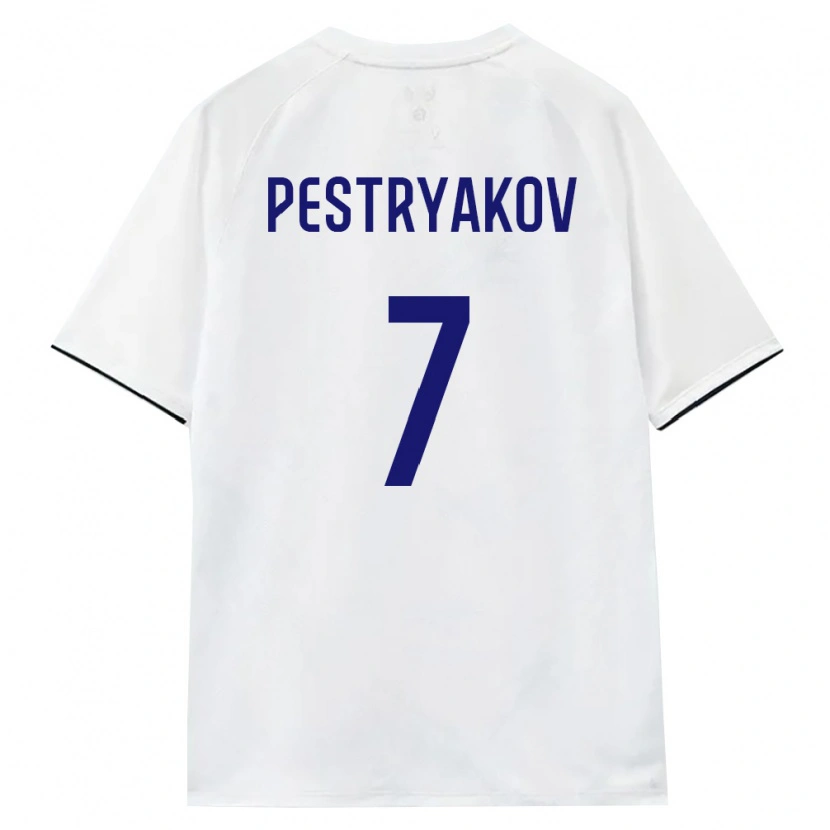 Danxen Kvinnor Ryssland Dmitriy Pestryakov #7 Vit Brun Svart Bortatröja Matchtröjor 26-28 Tröjor T-Tröja