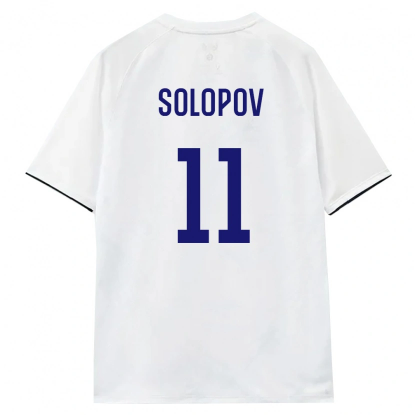 Danxen Kvinnor Ryssland Viktor Solopov #11 Vit Brun Svart Bortatröja Matchtröjor 26-28 Tröjor T-Tröja