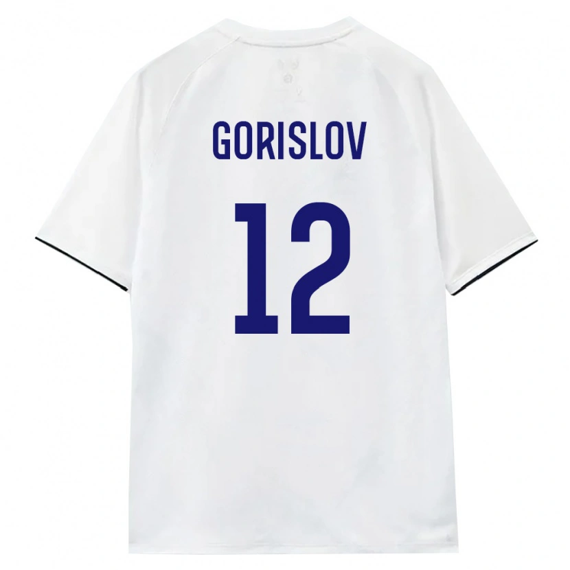 Danxen Kvinnor Ryssland Yaroslav Gorislov #12 Vit Brun Svart Bortatröja Matchtröjor 26-28 Tröjor T-Tröja