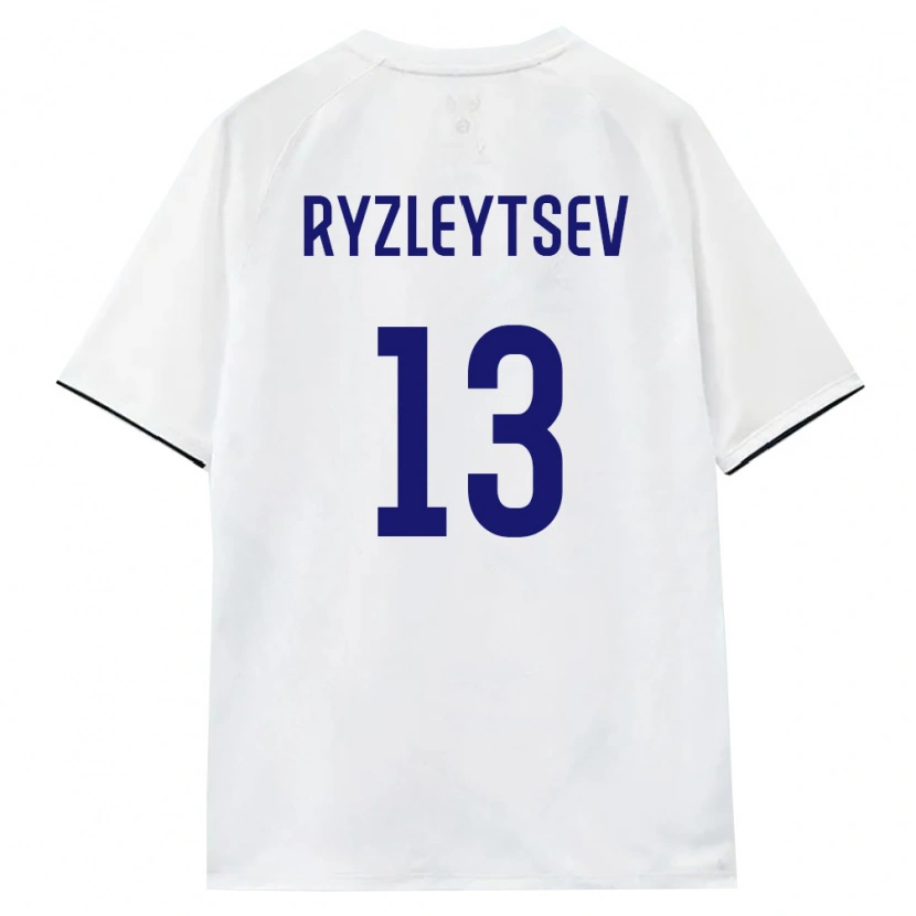 Danxen Kvinnor Ryssland Klim Ryzleytsev #13 Vit Brun Svart Bortatröja Matchtröjor 26-28 Tröjor T-Tröja
