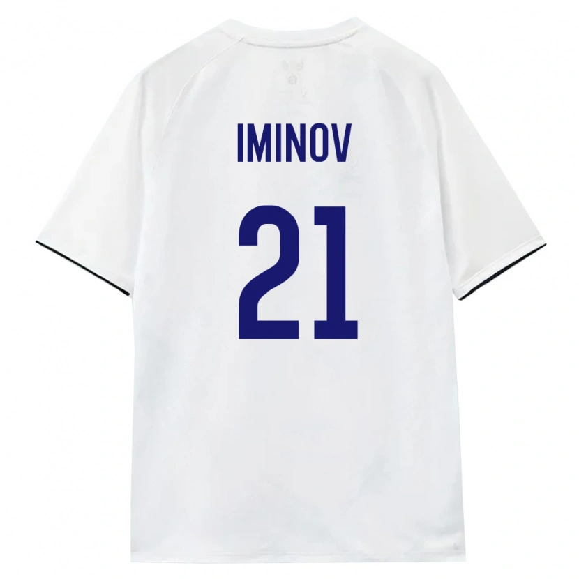 Danxen Kvinnor Ryssland Ikhsan Iminov #21 Vit Brun Svart Bortatröja Matchtröjor 26-28 Tröjor T-Tröja