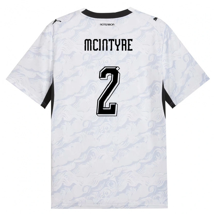 Danxen Kvinnor Nya Zeeland Joe Mcintyre #2 Svart Vit Bortatröja Matchtröjor 26-28 Tröjor T-Tröja