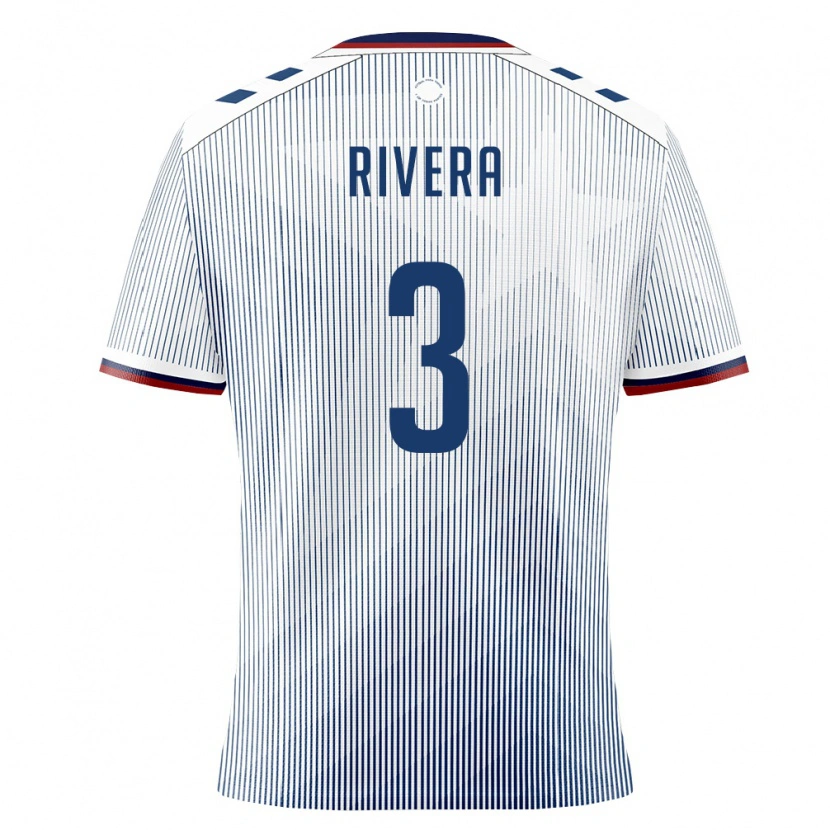 Danxen Kvinnor Puerto Rico Nicholas Rivera #3 Kunglig Blå Vit Bortatröja Matchtröjor 26-28 Tröjor T-Tröja