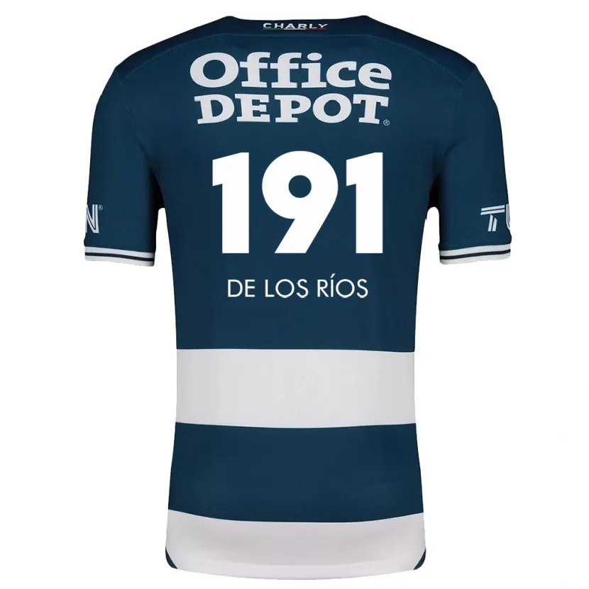 Danxen Barn Sergio De Los Ríos #191 Blå Vit Hemmatröja Matchtröjor 2024/25 Tröjor T-Tröja