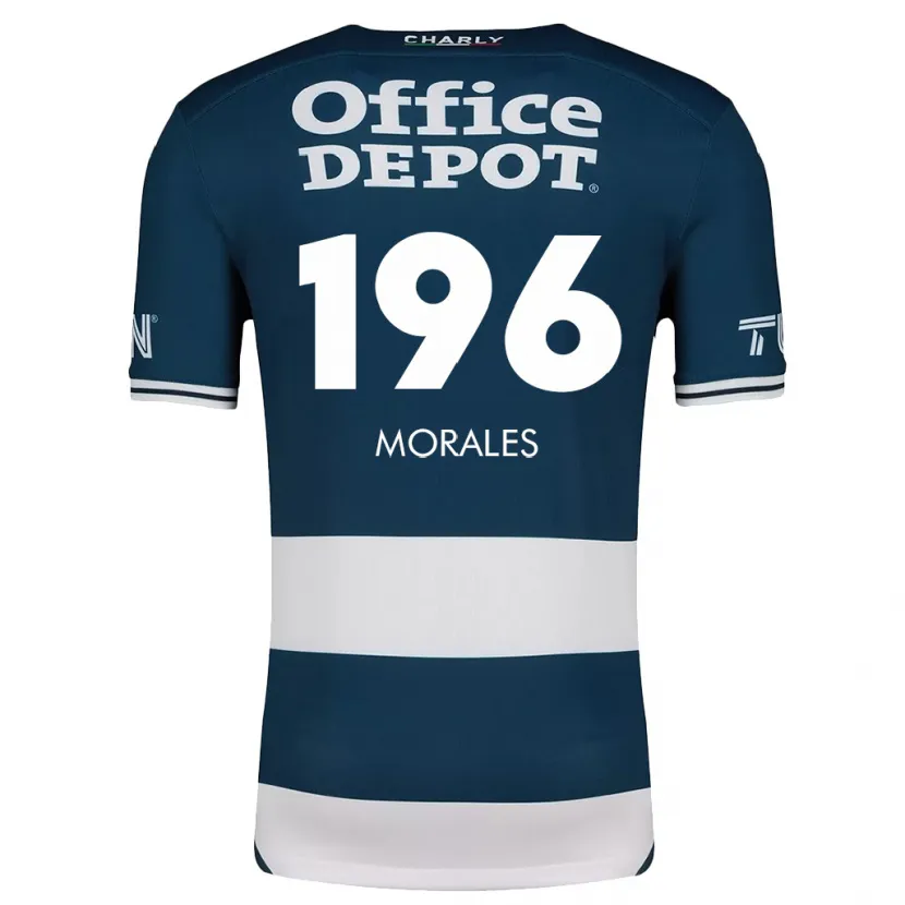 Danxen Barn Erik Morales #196 Blå Vit Hemmatröja Matchtröjor 2024/25 Tröjor T-Tröja