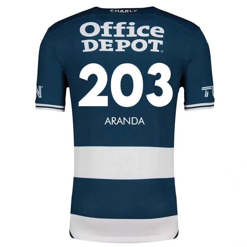 Danxen Barn Juan Aranda #203 Blå Vit Hemmatröja Matchtröjor 2024/25 Tröjor T-Tröja