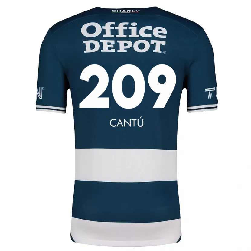 Danxen Barn Juan Cantú #209 Blå Vit Hemmatröja Matchtröjor 2024/25 Tröjor T-Tröja