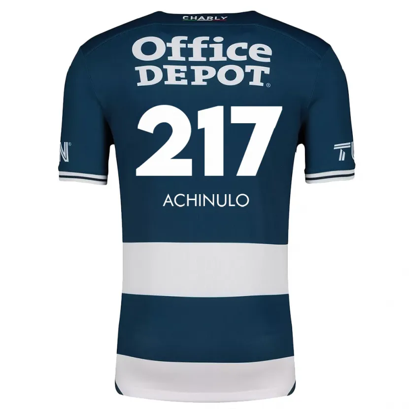 Danxen Barn Princewill Achinulo #217 Blå Vit Hemmatröja Matchtröjor 2024/25 Tröjor T-Tröja