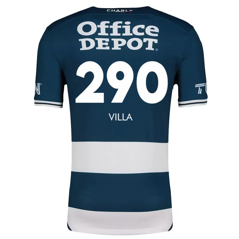 Danxen Barn Adrián Villa #290 Blå Vit Hemmatröja Matchtröjor 2024/25 Tröjor T-Tröja