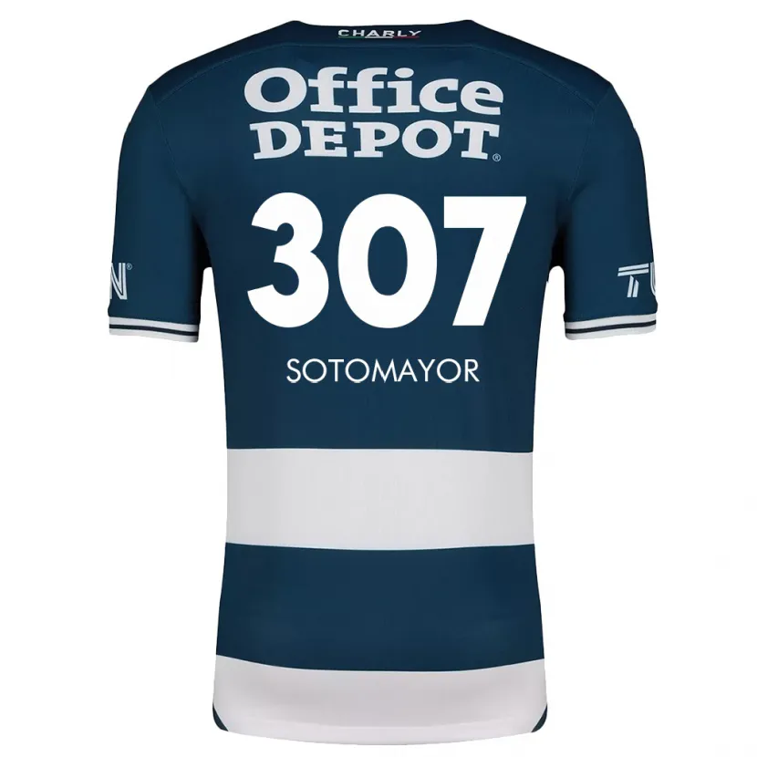 Danxen Barn Jacob Sotomayor #307 Blå Vit Hemmatröja Matchtröjor 2024/25 Tröjor T-Tröja