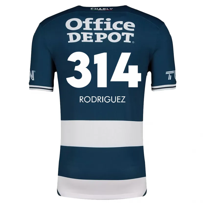 Danxen Barn Alan Rodríguez #314 Blå Vit Hemmatröja Matchtröjor 2024/25 Tröjor T-Tröja