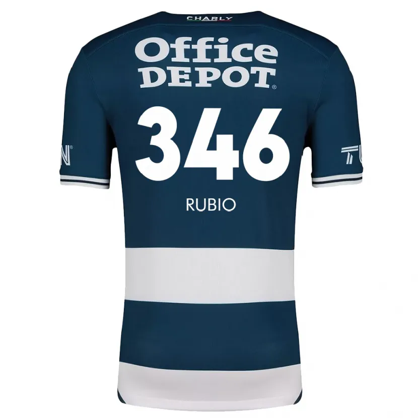 Danxen Barn Mateo Rubio #346 Blå Vit Hemmatröja Matchtröjor 2024/25 Tröjor T-Tröja