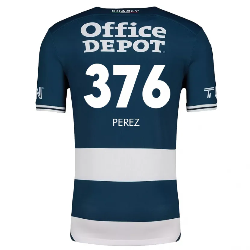 Danxen Barn Abraham Pérez #376 Blå Vit Hemmatröja Matchtröjor 2024/25 Tröjor T-Tröja