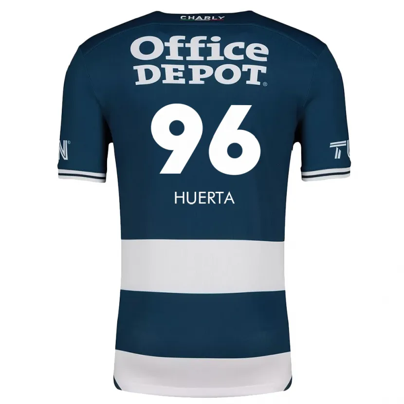 Danxen Barn Edwin Huerta #96 Blå Vit Hemmatröja Matchtröjor 2024/25 Tröjor T-Tröja