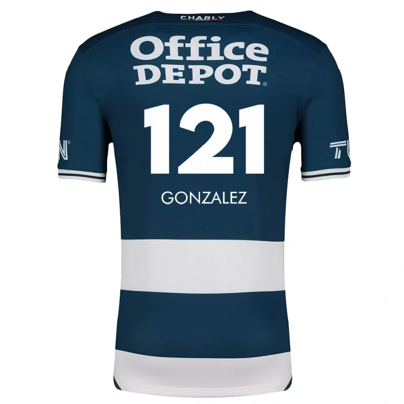 Danxen Barn Cristian González #121 Blå Vit Hemmatröja Matchtröjor 2024/25 Tröjor T-Tröja