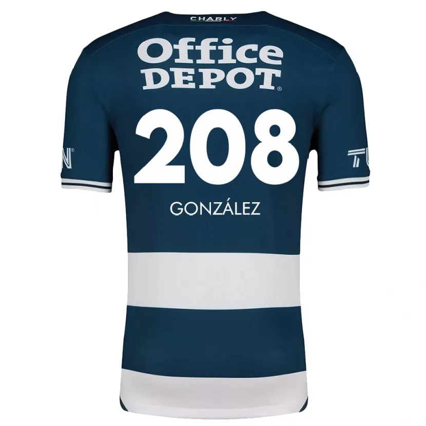 Danxen Barn Osvaldo González #208 Blå Vit Hemmatröja Matchtröjor 2024/25 Tröjor T-Tröja