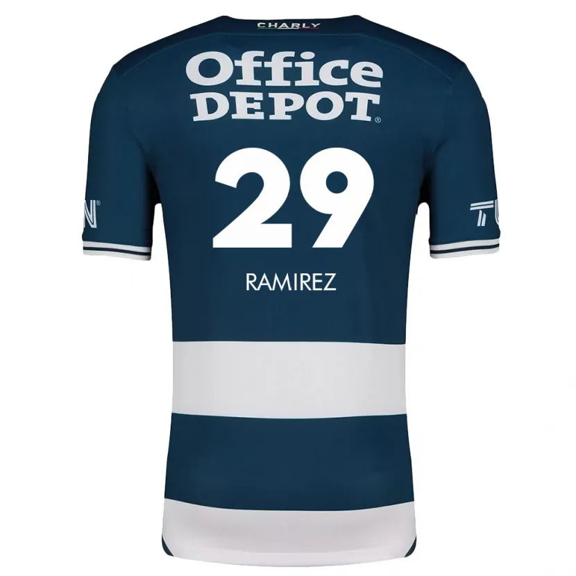 Danxen Barn Elliana Ramirez #29 Blå Vit Hemmatröja Matchtröjor 2024/25 Tröjor T-Tröja