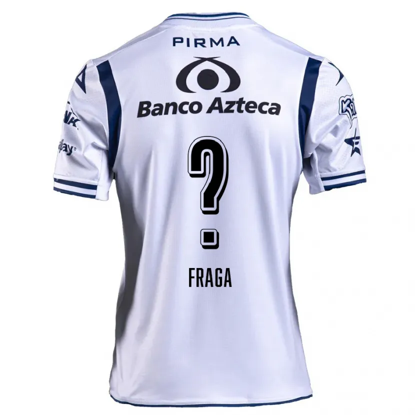 Danxen Barn Miguel Fraga #0 Vit Marinblå Hemmatröja Matchtröjor 2024/25 Tröjor T-Tröja