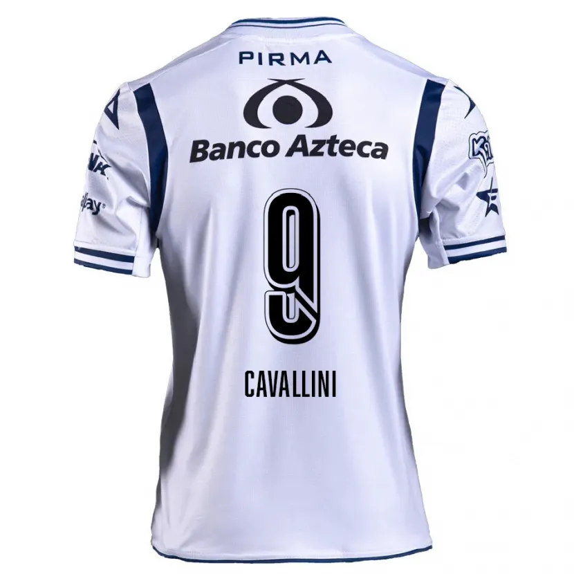 Danxen Barn Lucas Cavallini #9 Vit Marinblå Hemmatröja Matchtröjor 2024/25 Tröjor T-Tröja