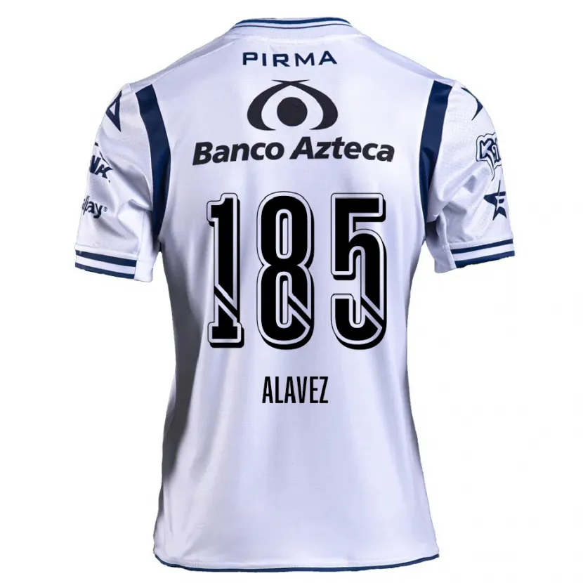 Danxen Barn Brian Alavez #185 Vit Marinblå Hemmatröja Matchtröjor 2024/25 Tröjor T-Tröja