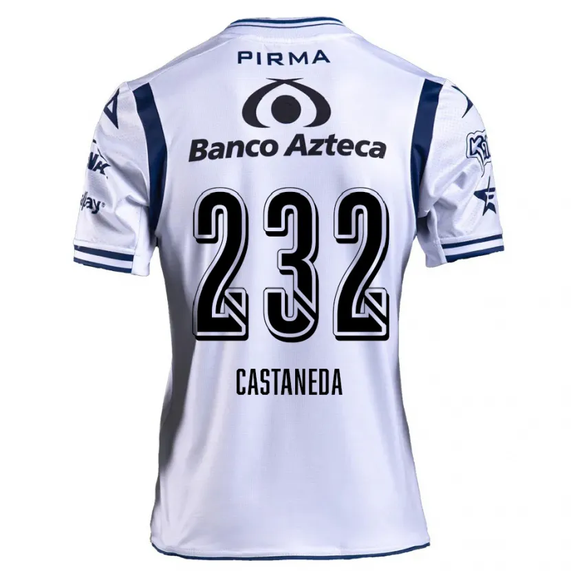 Danxen Barn Ángel Castañeda #232 Vit Marinblå Hemmatröja Matchtröjor 2024/25 Tröjor T-Tröja