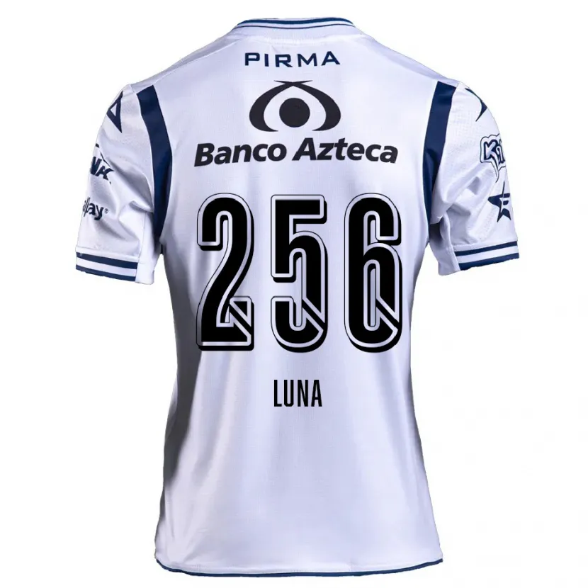 Danxen Barn Ángel Luna #256 Vit Marinblå Hemmatröja Matchtröjor 2024/25 Tröjor T-Tröja