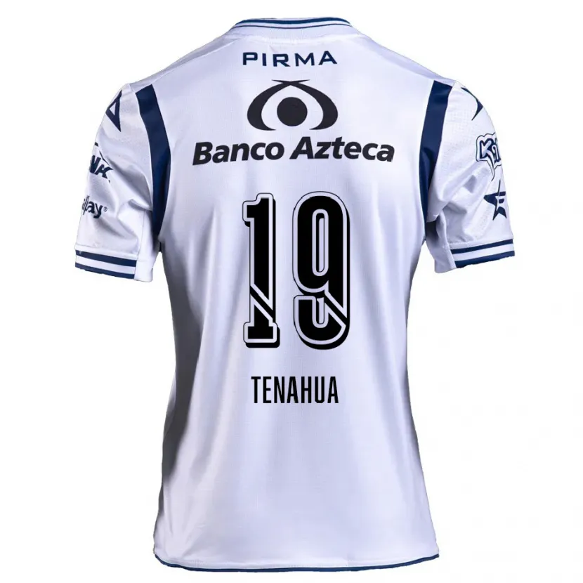 Danxen Barn Itzia Tenahua #19 Vit Marinblå Hemmatröja Matchtröjor 2024/25 Tröjor T-Tröja