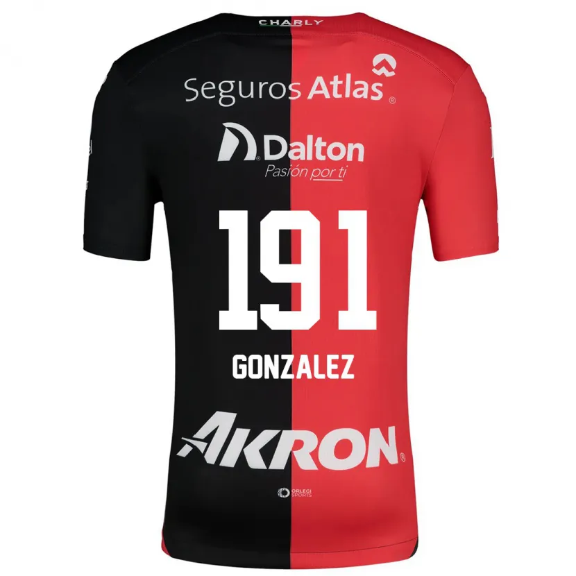 Danxen Barn Juan González #191 Röd Svart Hemmatröja Matchtröjor 2024/25 Tröjor T-Tröja