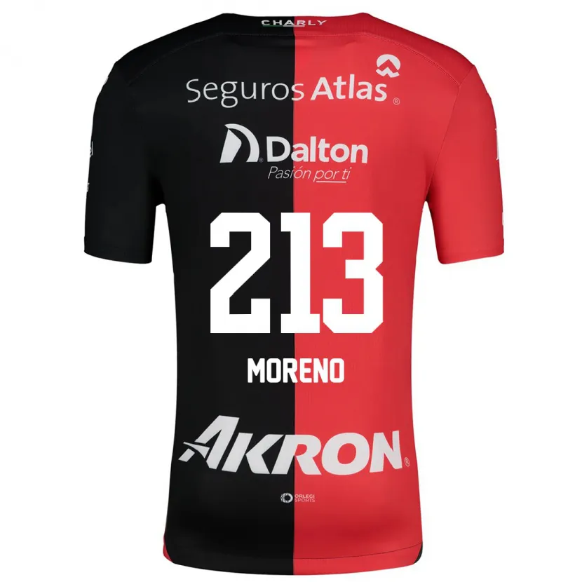 Danxen Barn Eduardo Moreno #213 Röd Svart Hemmatröja Matchtröjor 2024/25 Tröjor T-Tröja