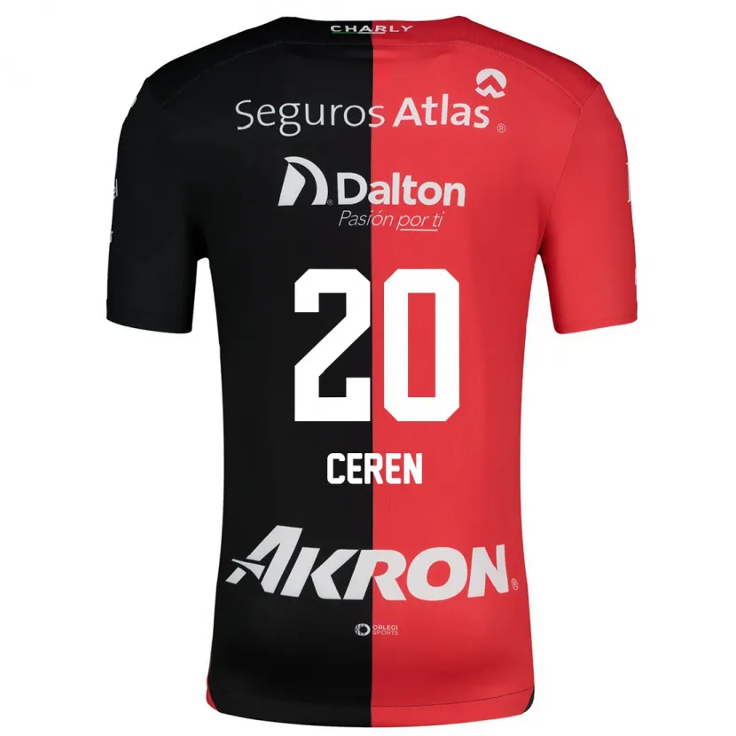 Danxen Barn Brenda Cerén #20 Röd Svart Hemmatröja Matchtröjor 2024/25 Tröjor T-Tröja
