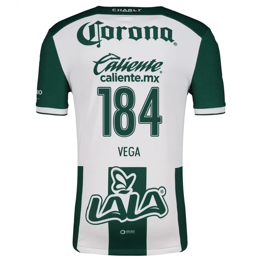 Danxen Barn Luis Vega #184 Grön Vit Hemmatröja Matchtröjor 2024/25 Tröjor T-Tröja
