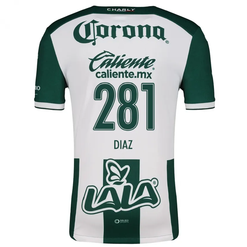 Danxen Barn Didier Díaz #281 Grön Vit Hemmatröja Matchtröjor 2024/25 Tröjor T-Tröja