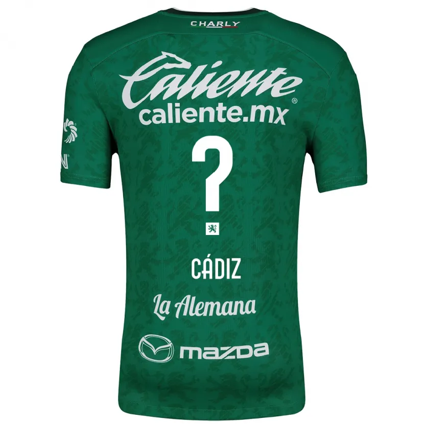 Danxen Barn Jhonder Cádiz #0 Grön Vit Hemmatröja Matchtröjor 2024/25 Tröjor T-Tröja