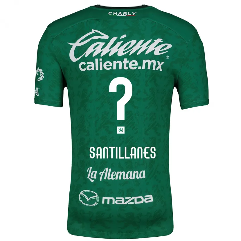 Danxen Barn Antonio Santillanes #0 Grön Vit Hemmatröja Matchtröjor 2024/25 Tröjor T-Tröja