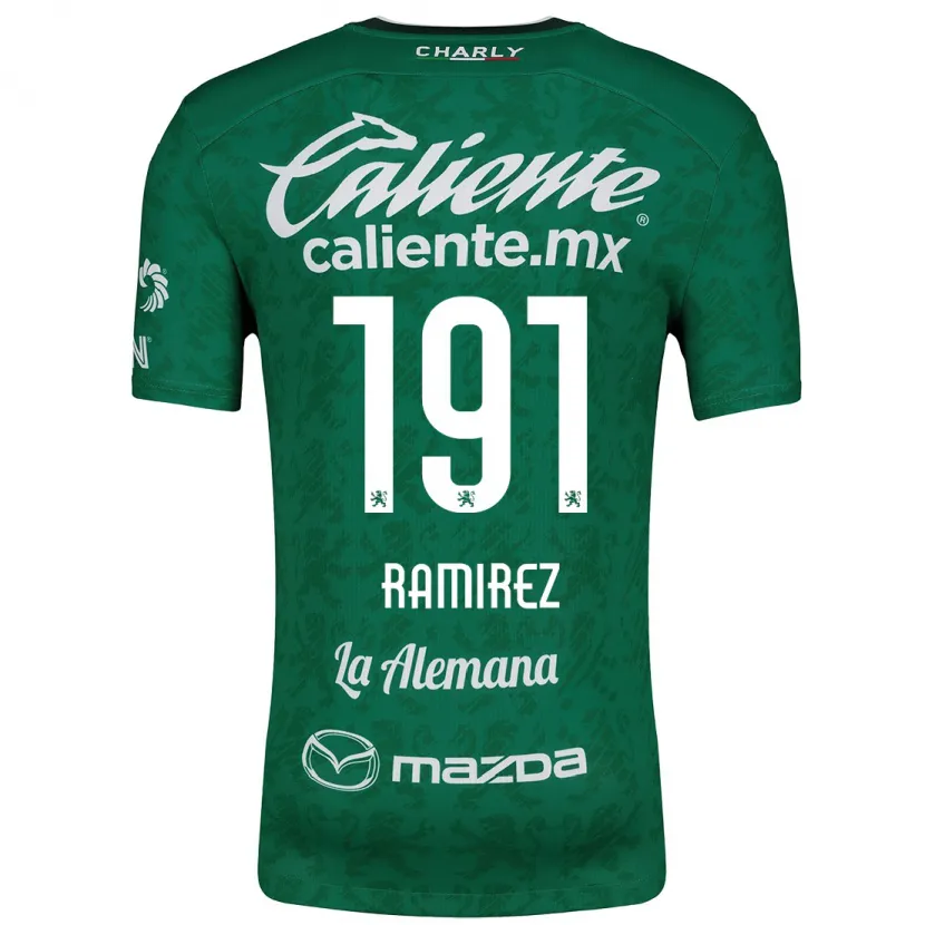 Danxen Barn Ian Ramírez #191 Grön Vit Hemmatröja Matchtröjor 2024/25 Tröjor T-Tröja