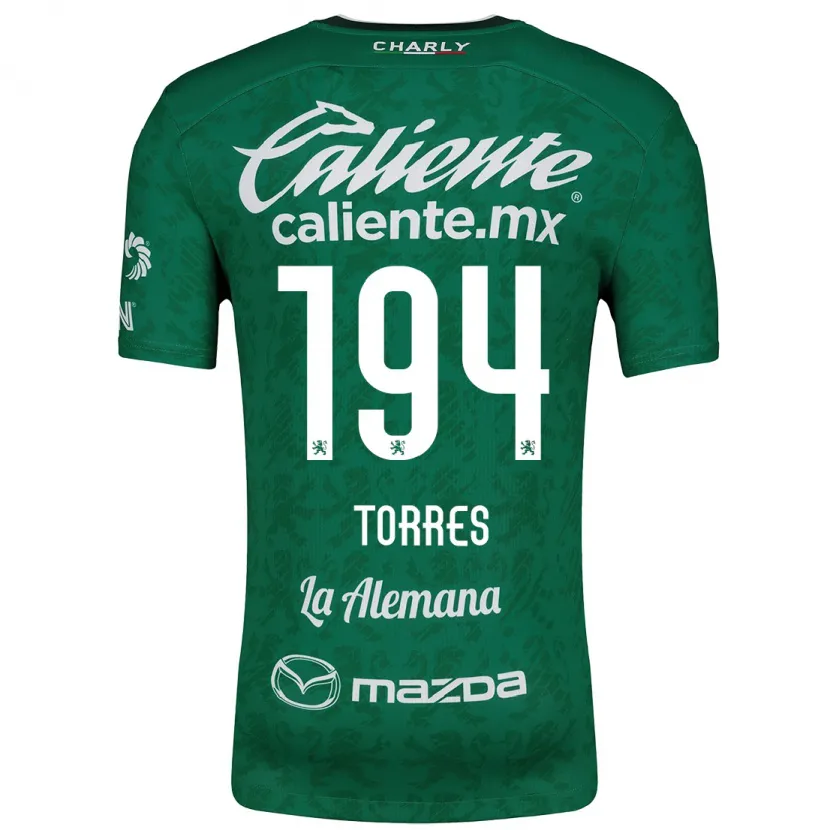 Danxen Barn Erick Torres #194 Grön Vit Hemmatröja Matchtröjor 2024/25 Tröjor T-Tröja