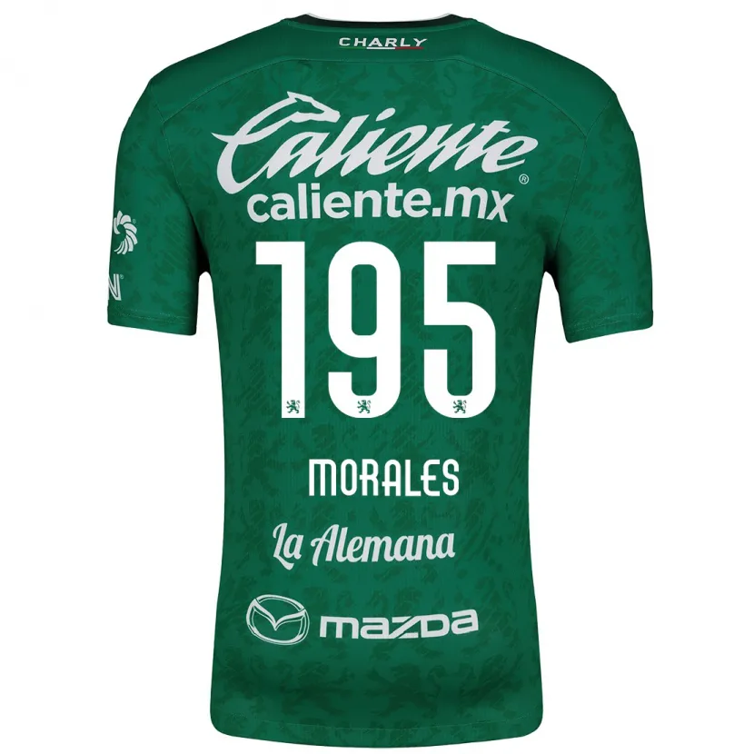 Danxen Barn Daniel Morales #195 Grön Vit Hemmatröja Matchtröjor 2024/25 Tröjor T-Tröja
