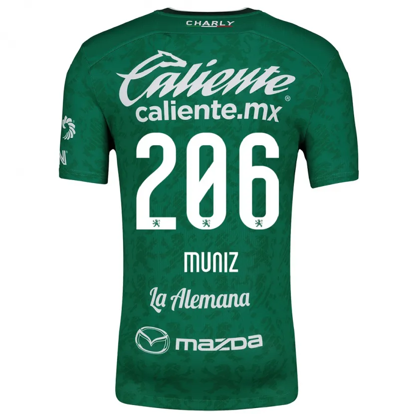 Danxen Barn Isaác Muñíz #206 Grön Vit Hemmatröja Matchtröjor 2024/25 Tröjor T-Tröja