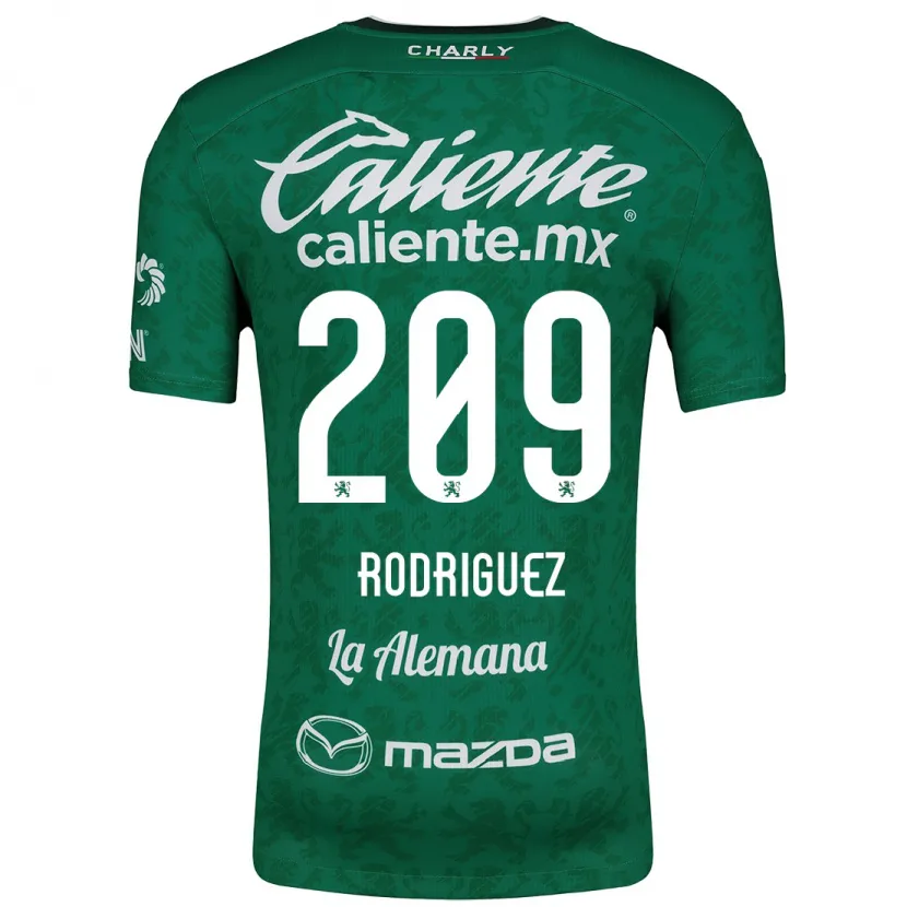 Danxen Barn Víctor Rodríguez #209 Grön Vit Hemmatröja Matchtröjor 2024/25 Tröjor T-Tröja
