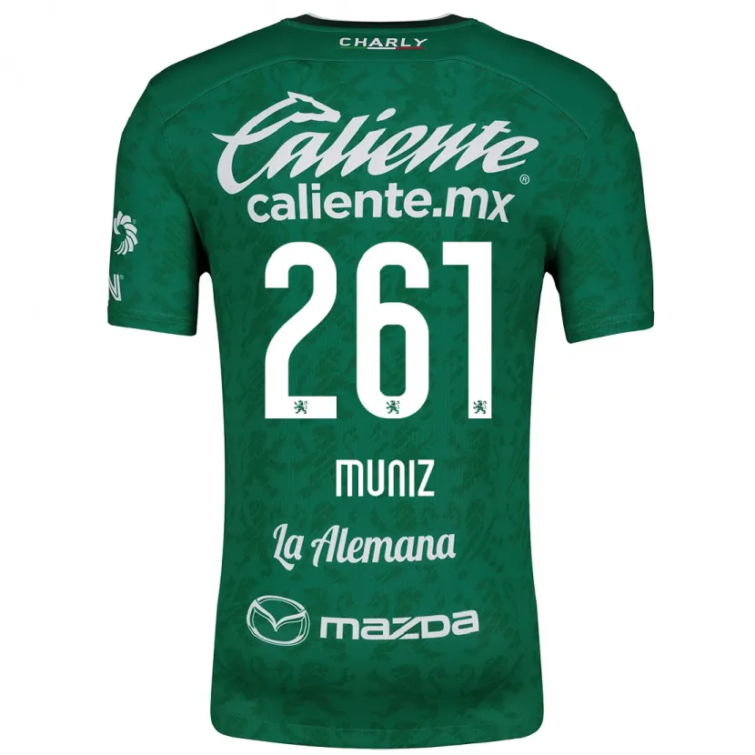 Danxen Barn César Muñiz #261 Grön Vit Hemmatröja Matchtröjor 2024/25 Tröjor T-Tröja
